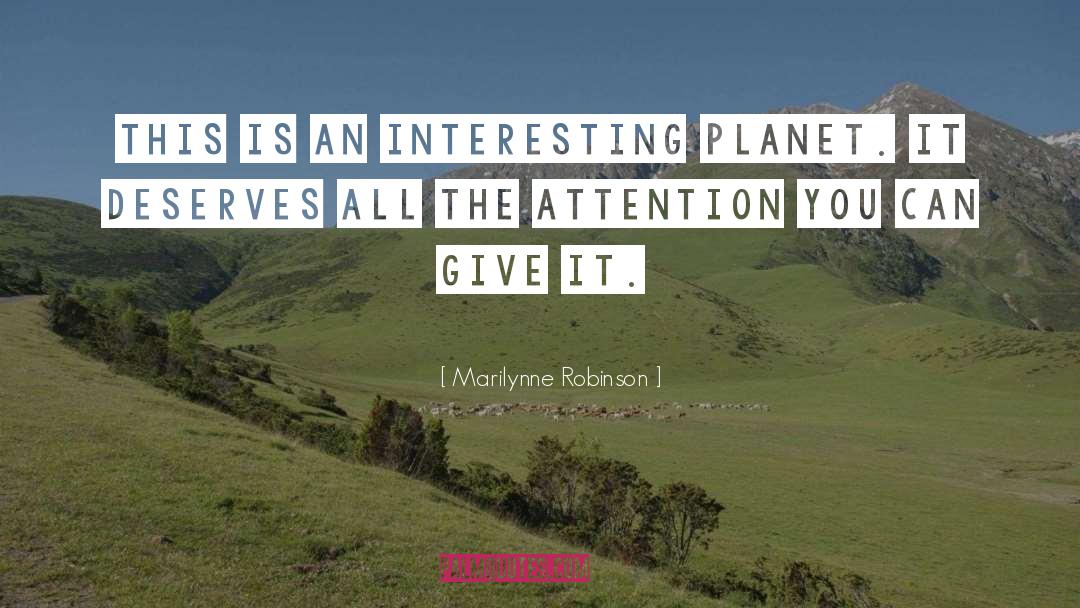Soider Robinson quotes by Marilynne Robinson