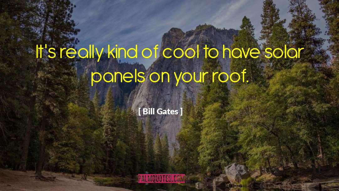 Solar Cells quotes by Bill Gates