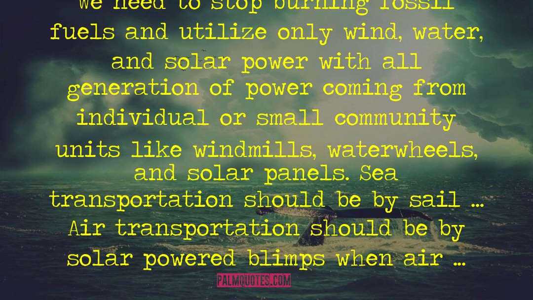 Solar Power quotes by Paul Watson