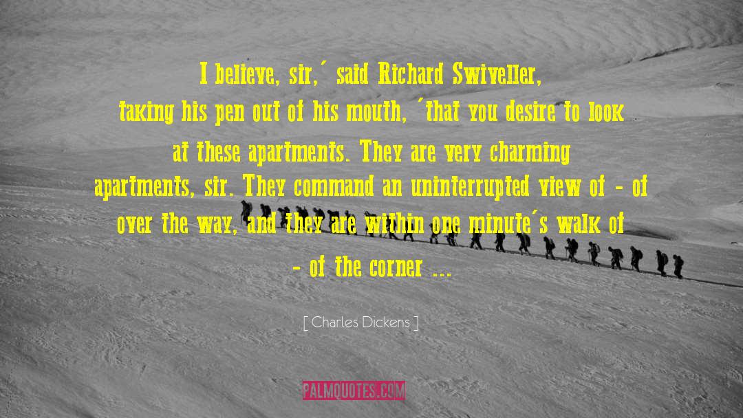 Solarium Apartments quotes by Charles Dickens