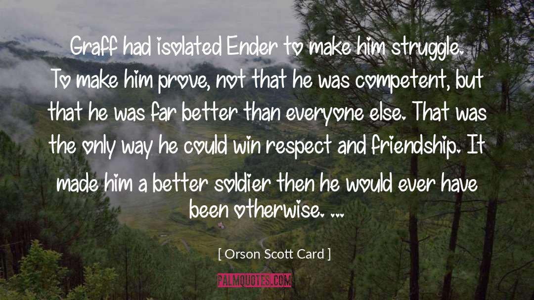Soldier Girls quotes by Orson Scott Card