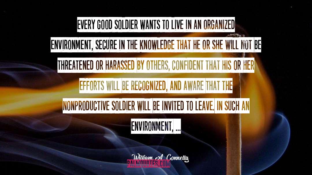 Soldier quotes by William A. Connelly