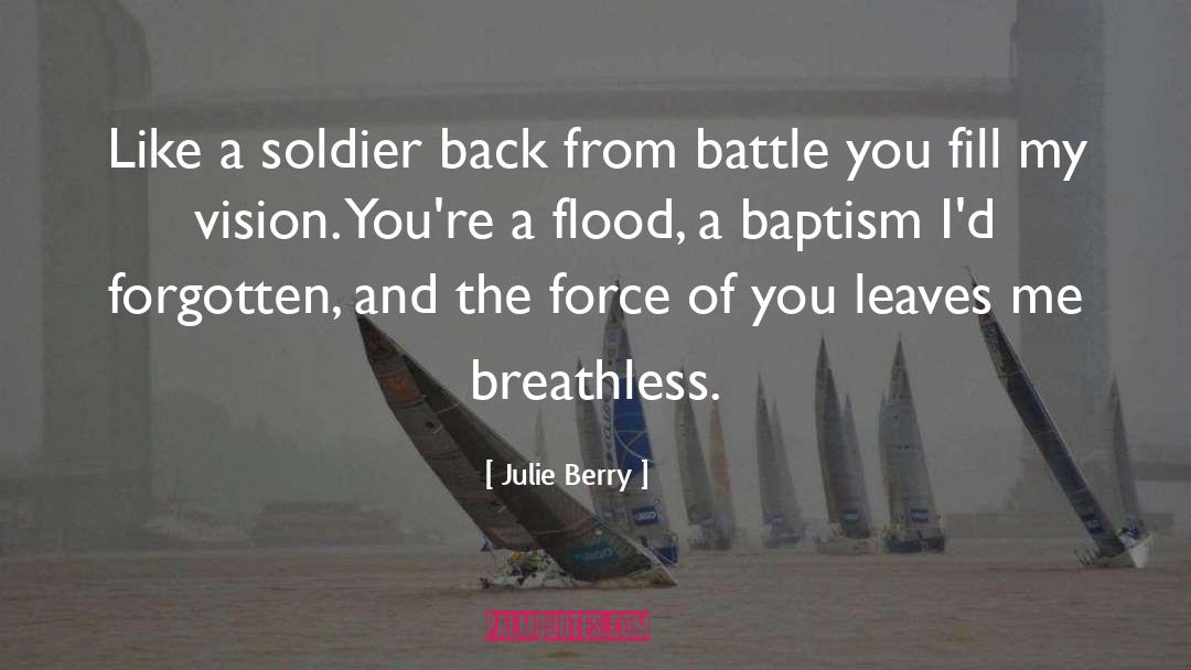 Soldier quotes by Julie Berry