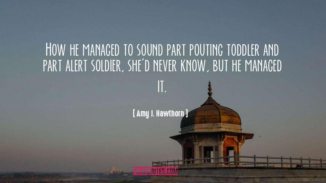 Soldier quotes by Amy J. Hawthorn