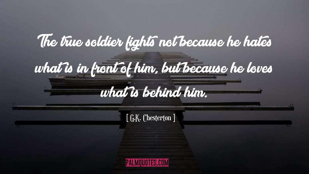 Soldier quotes by G.K. Chesterton