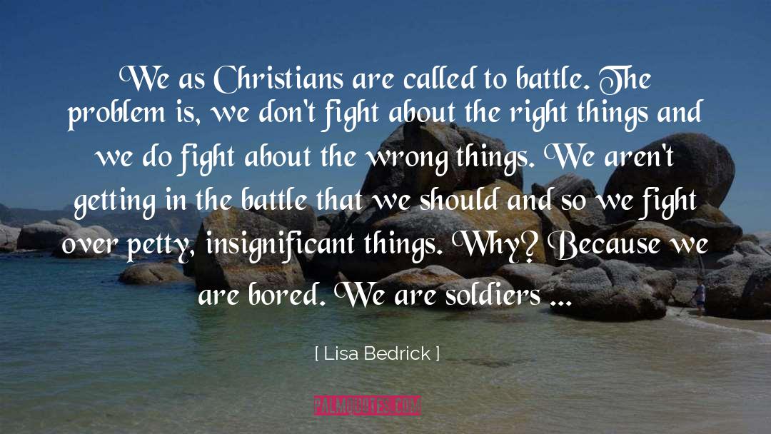 Soldiers quotes by Lisa Bedrick
