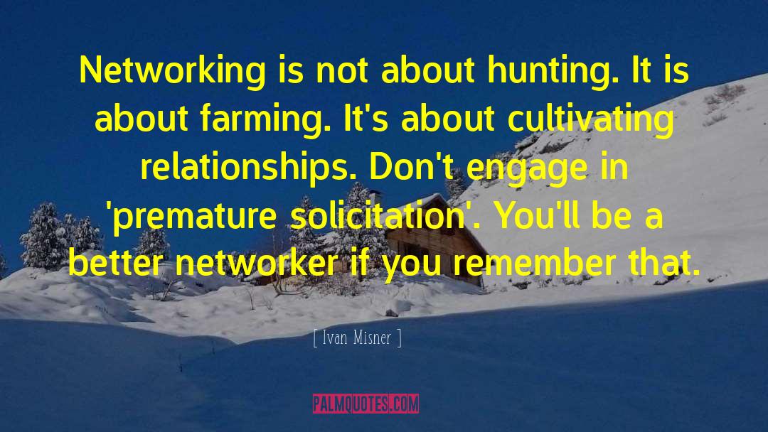 Solicitation quotes by Ivan Misner