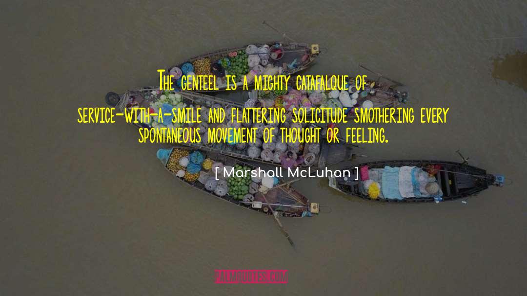 Solicitude quotes by Marshall McLuhan