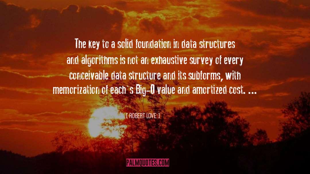 Solid Foundation quotes by Robert Love