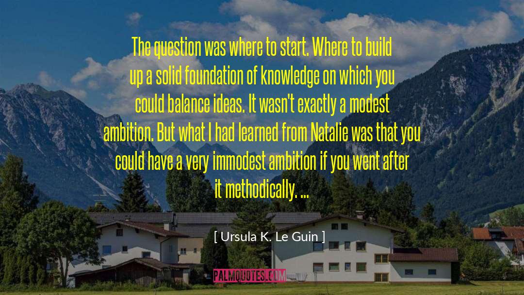 Solid Foundation quotes by Ursula K. Le Guin