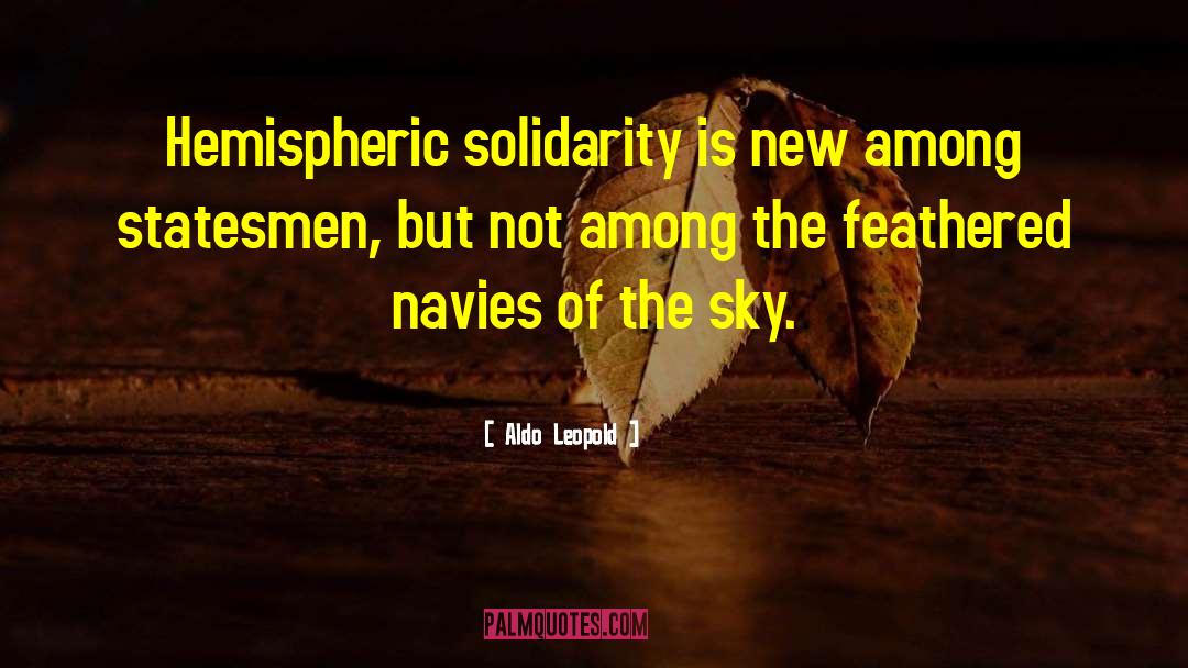 Solidarity quotes by Aldo Leopold
