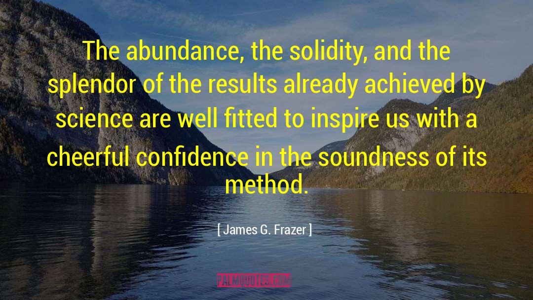 Solidity quotes by James G. Frazer