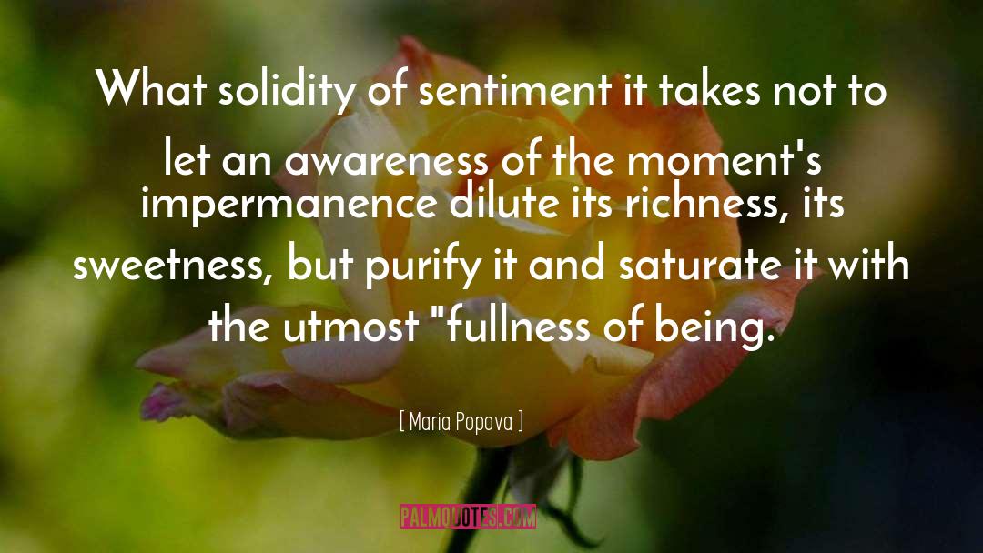 Solidity quotes by Maria Popova
