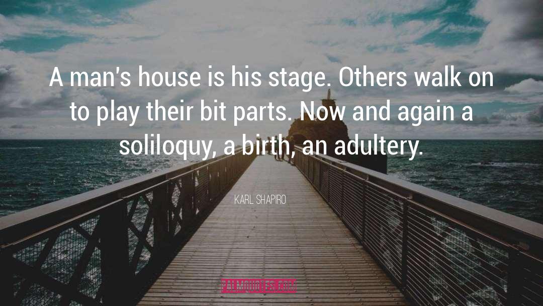 Soliloquy quotes by Karl Shapiro