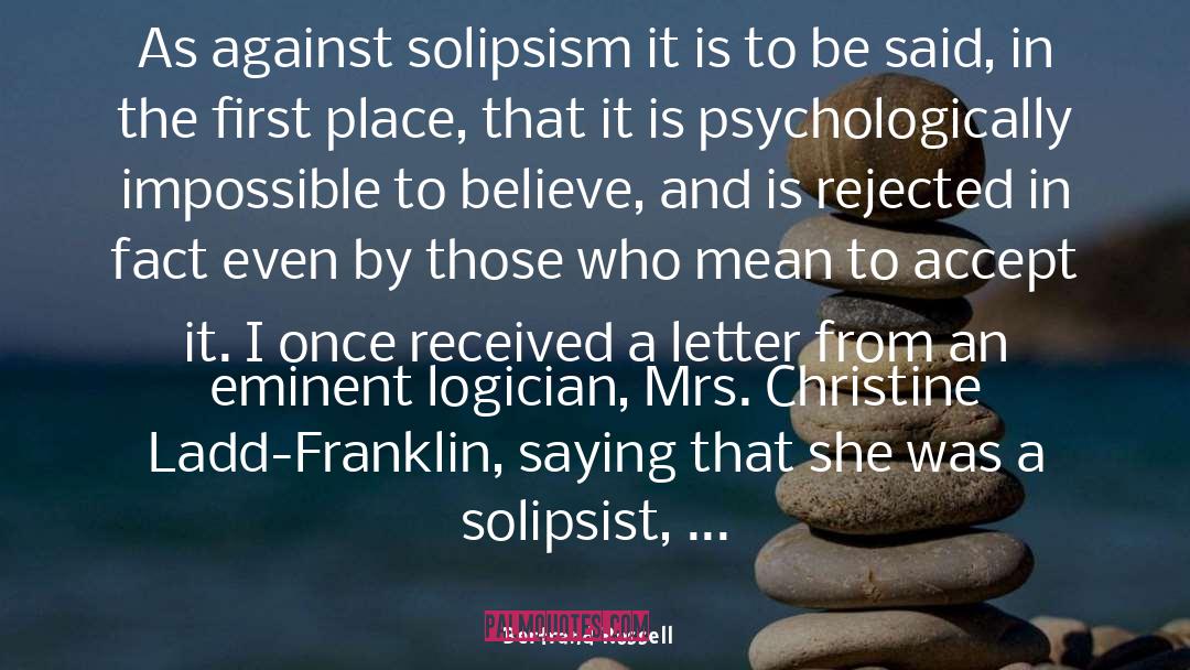 Solipsism quotes by Bertrand Russell