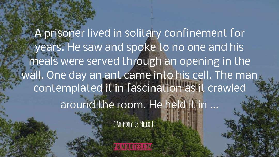 Solitary Confinement quotes by Anthony De Mello