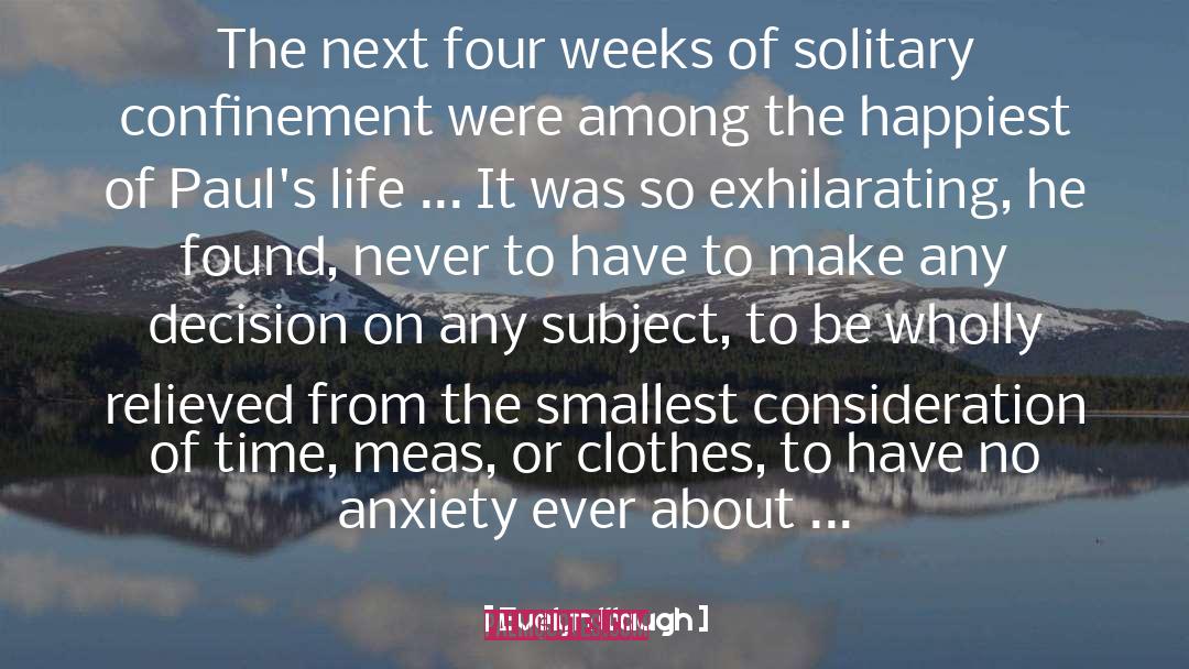 Solitary Confinement quotes by Evelyn Waugh