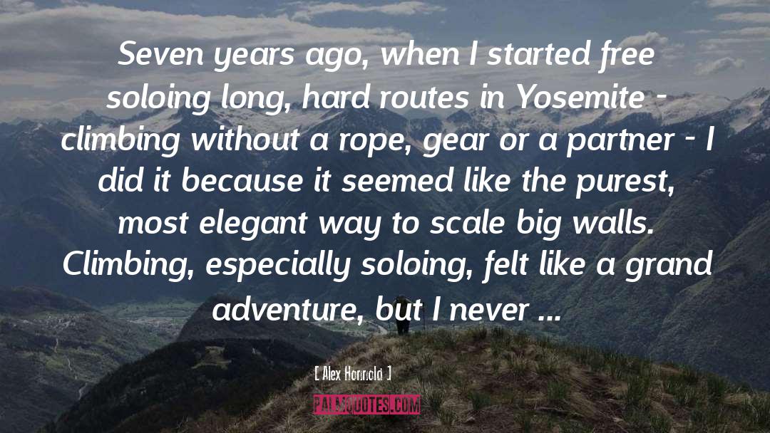 Soloing quotes by Alex Honnold