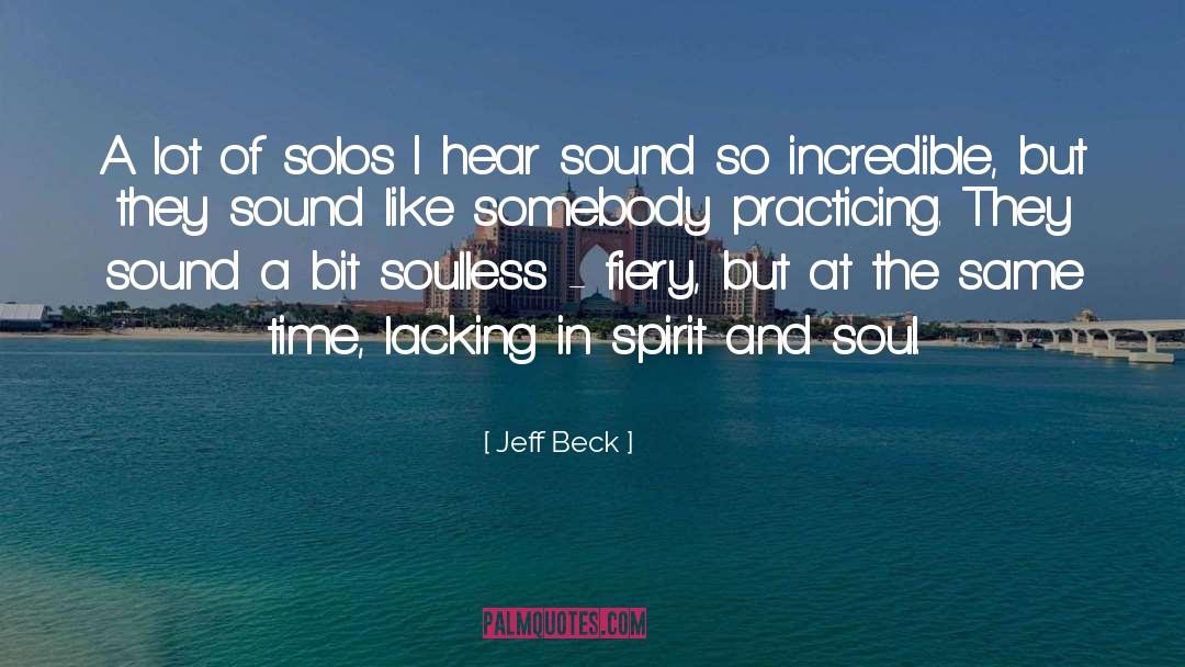 Solos quotes by Jeff Beck