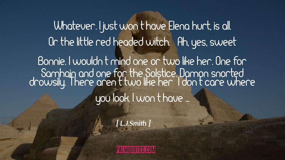 Solstice quotes by L.J.Smith