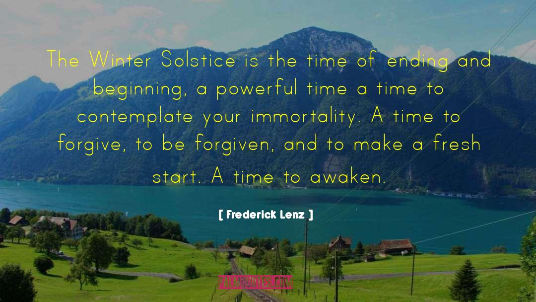 Solstice quotes by Frederick Lenz