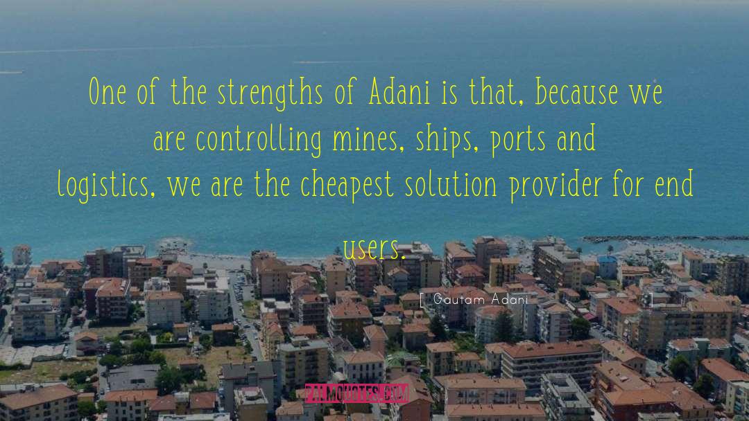 Solution Provider quotes by Gautam Adani