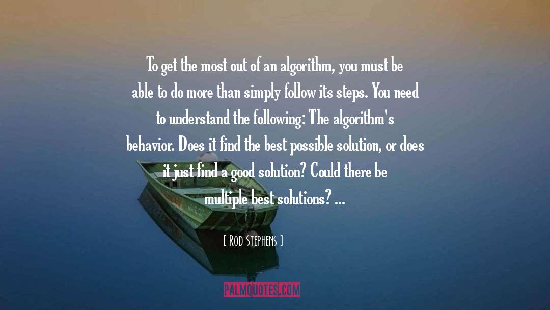 Solution Provision quotes by Rod Stephens