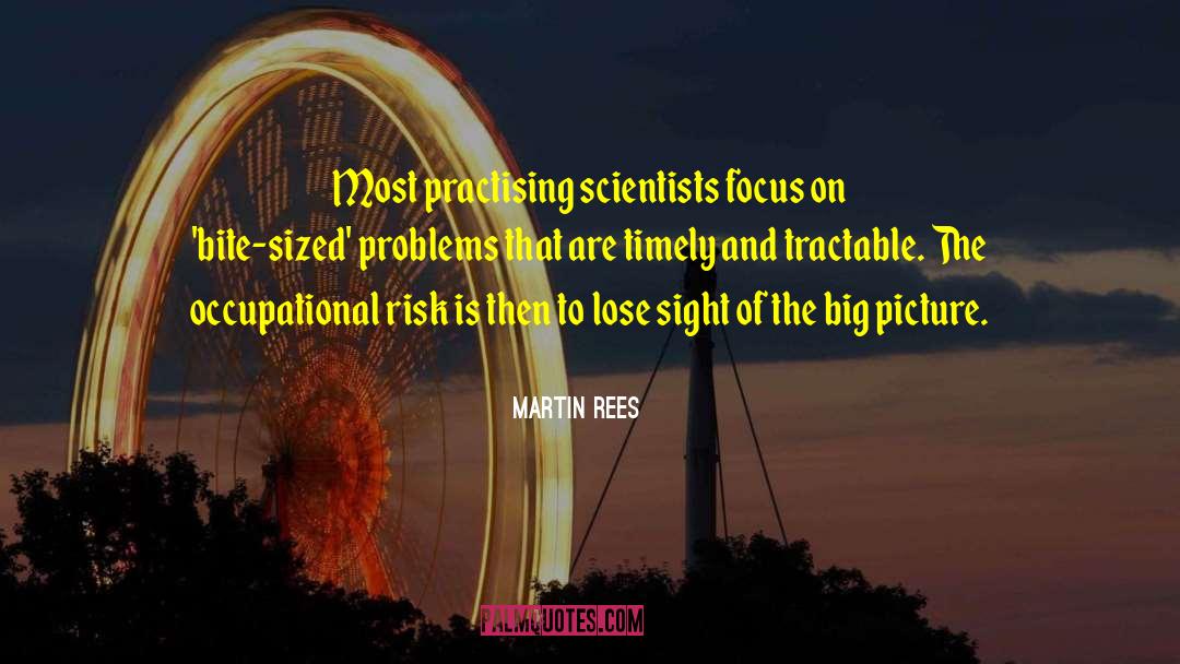 Solution To Problems To Problems quotes by Martin Rees