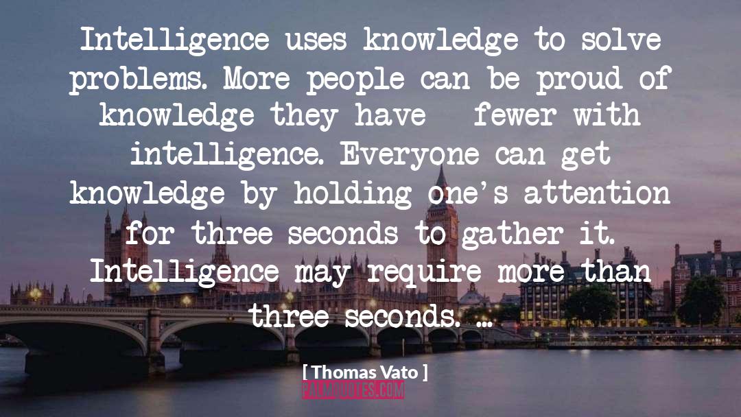 Solve Problems quotes by Thomas Vato