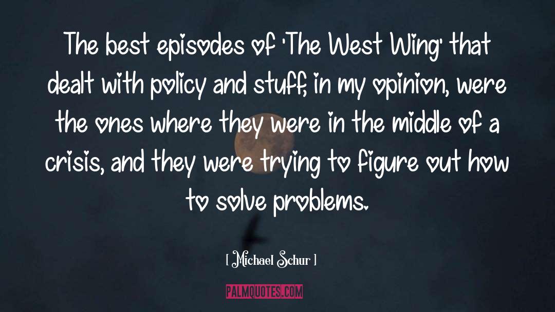 Solve Problems quotes by Michael Schur