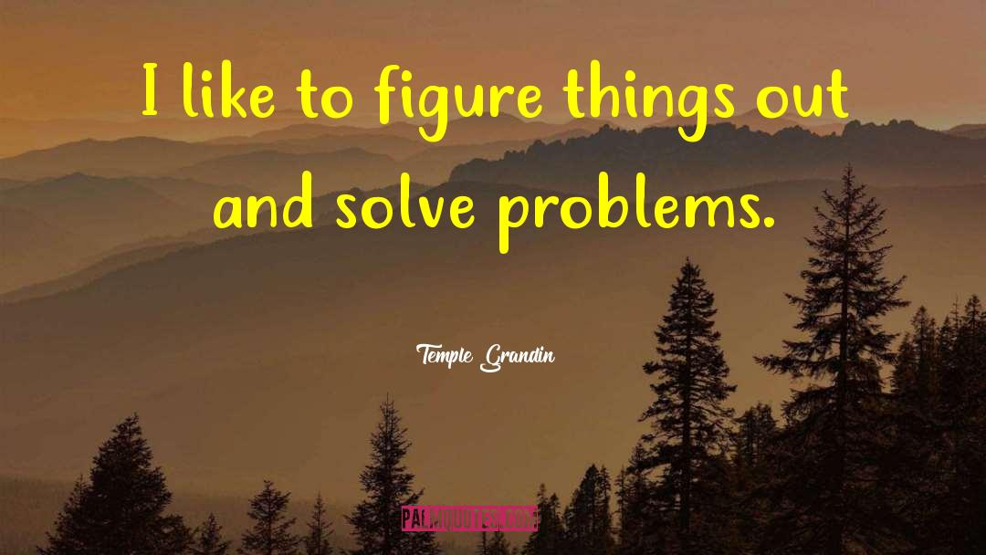 Solve Problems quotes by Temple Grandin