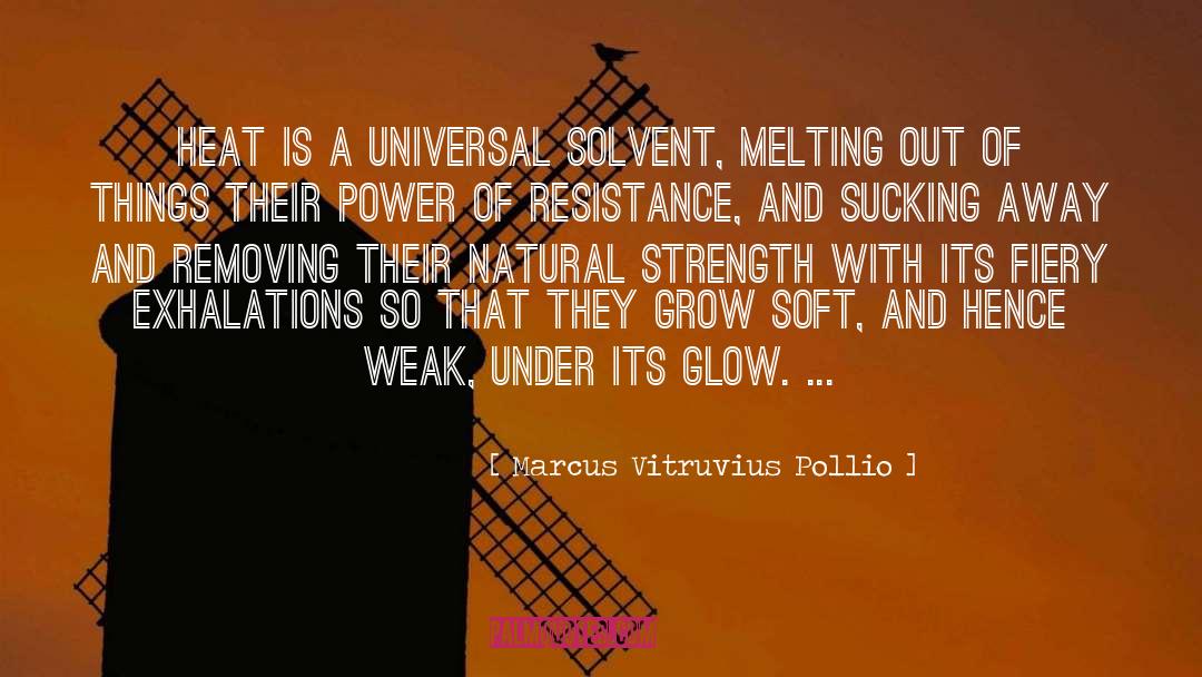Solvent quotes by Marcus Vitruvius Pollio