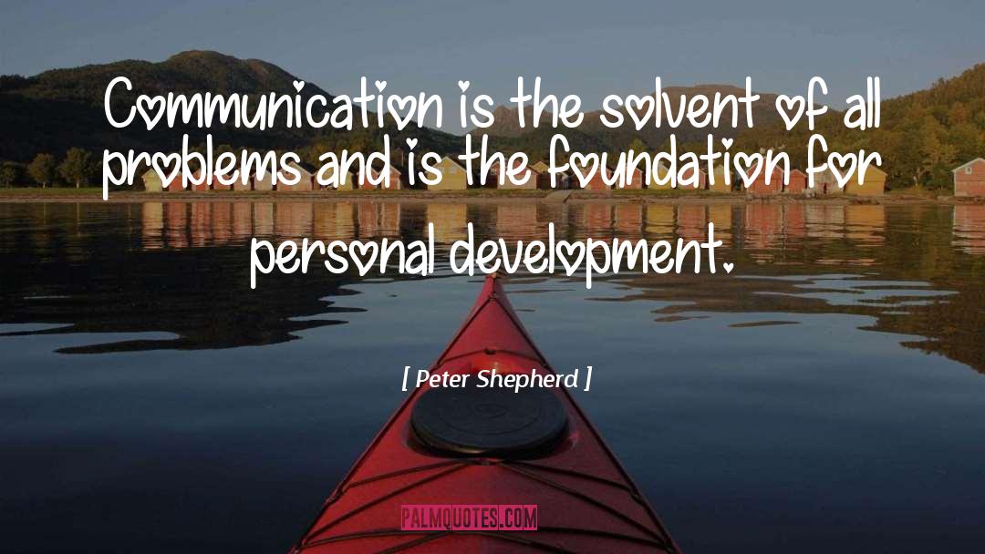 Solvent quotes by Peter Shepherd