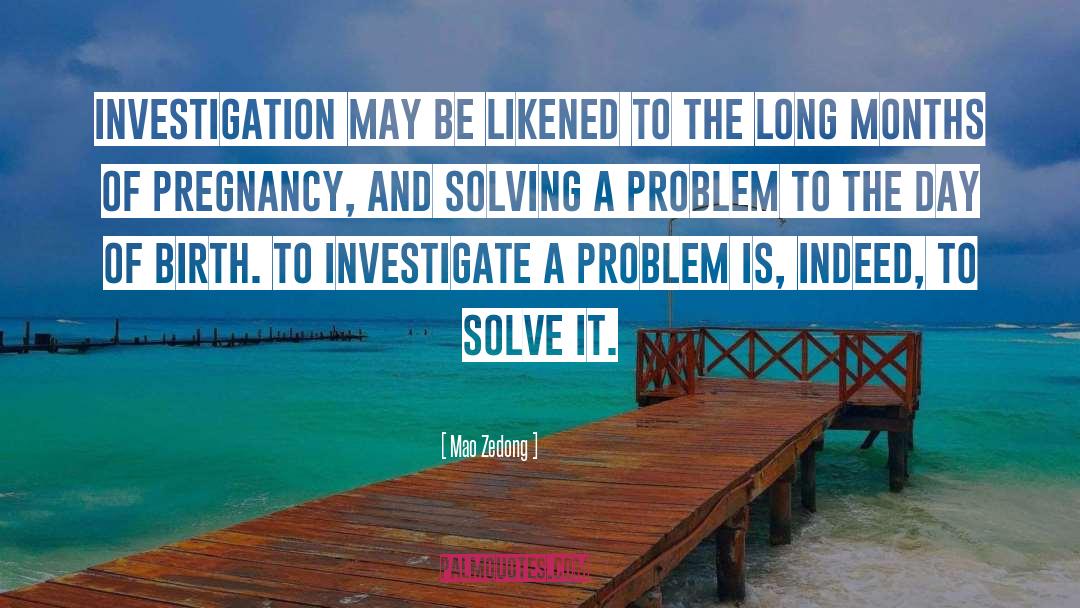 Solving A Problem quotes by Mao Zedong