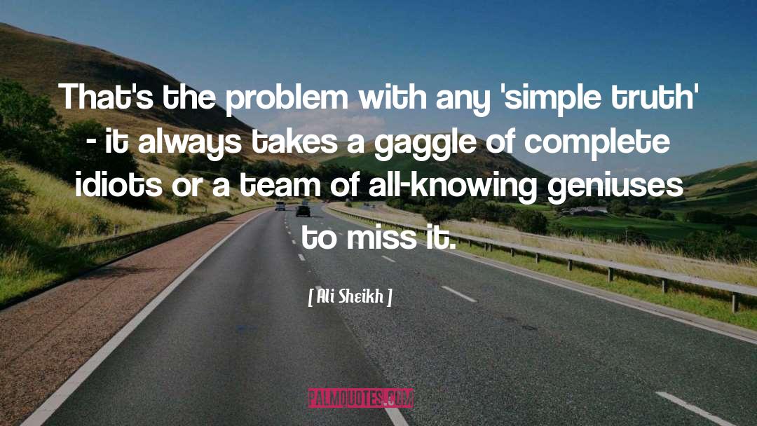 Solving A Problem quotes by Ali Sheikh