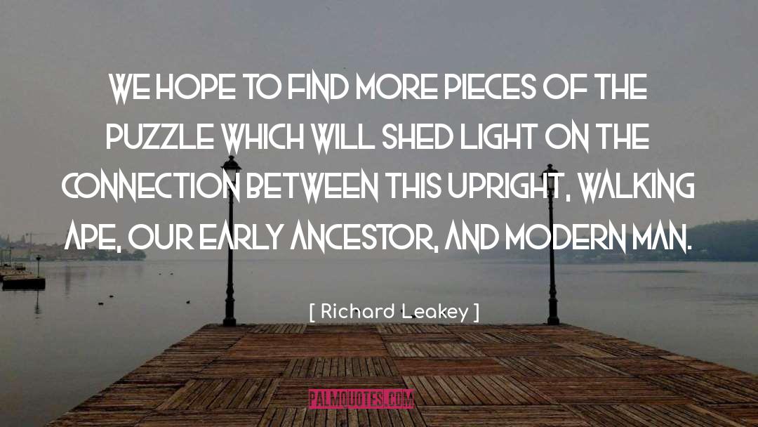 Solving Puzzles quotes by Richard Leakey