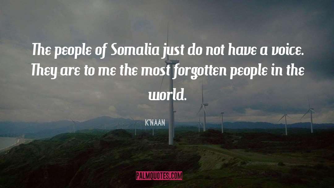 Somalia quotes by K'naan