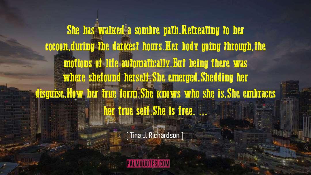 Sombre quotes by Tina J. Richardson