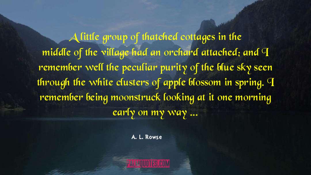 Some Heart Touchable quotes by A. L. Rowse