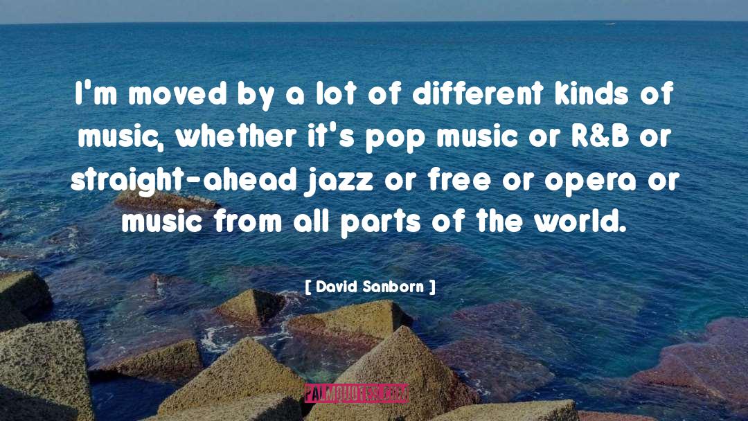 Some Of The Parts quotes by David Sanborn