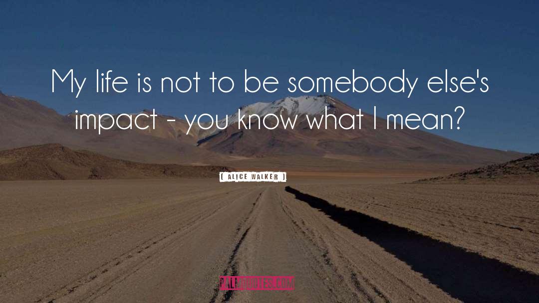 Someone Elses Life quotes by Alice Walker