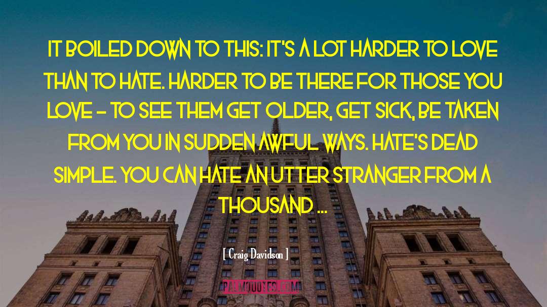 Someone Hates You quotes by Craig Davidson