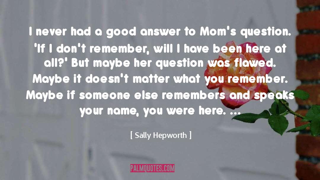 Someone You Miss quotes by Sally Hepworth