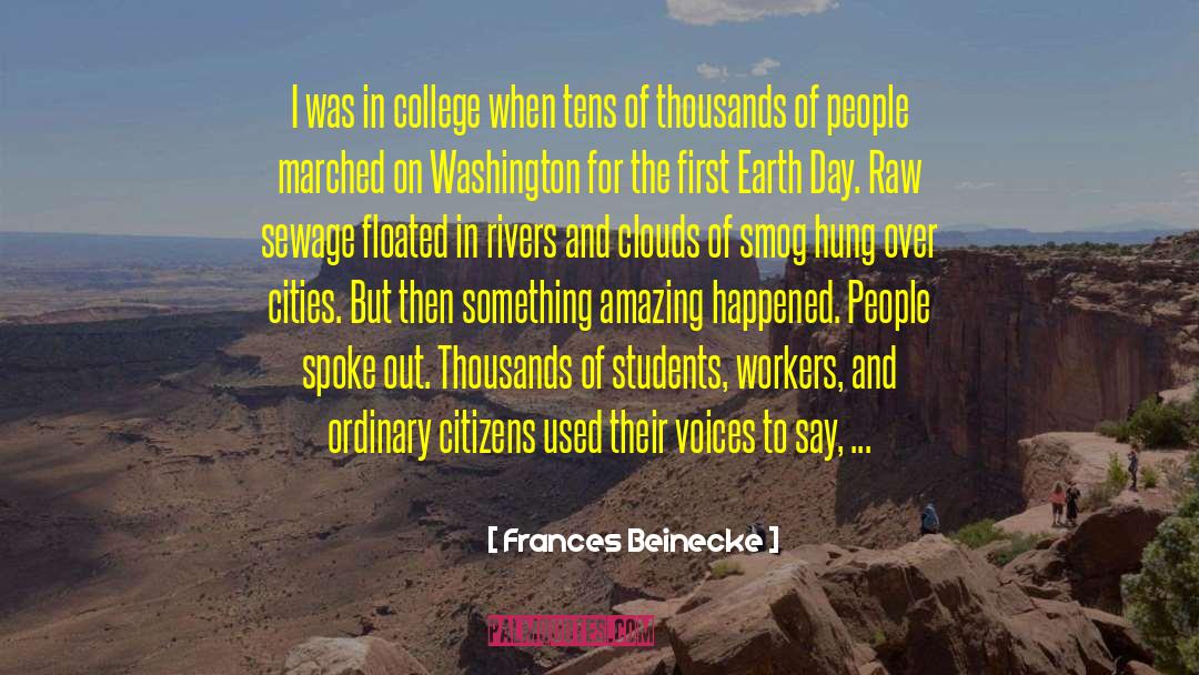 Something Amazing quotes by Frances Beinecke