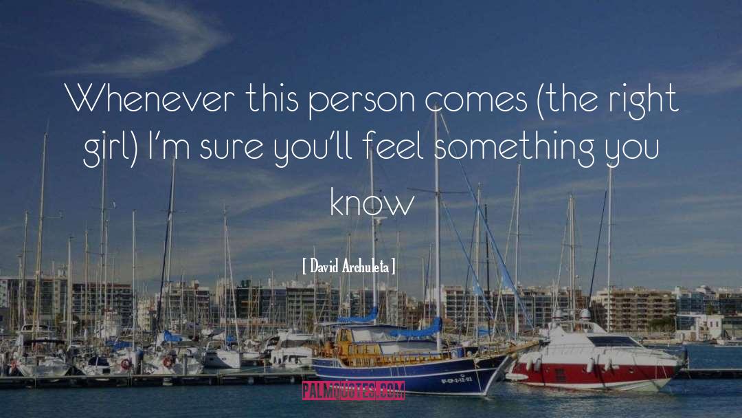 Something Feels Right quotes by David Archuleta