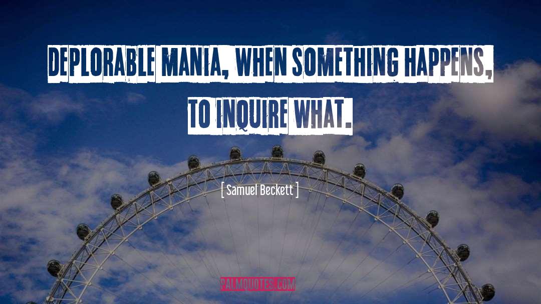 Something Happens quotes by Samuel Beckett