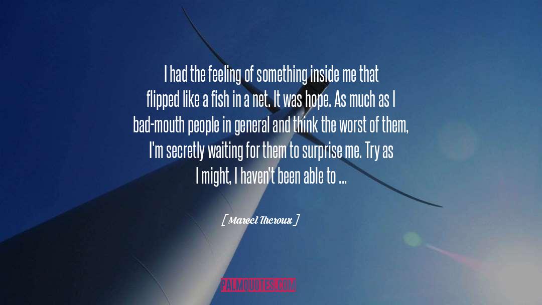 Something Inside Me quotes by Marcel Theroux