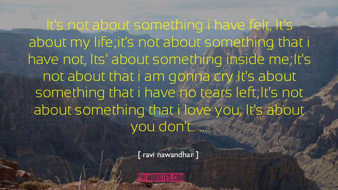 Something Inside Me quotes by Ravi Nawandhar