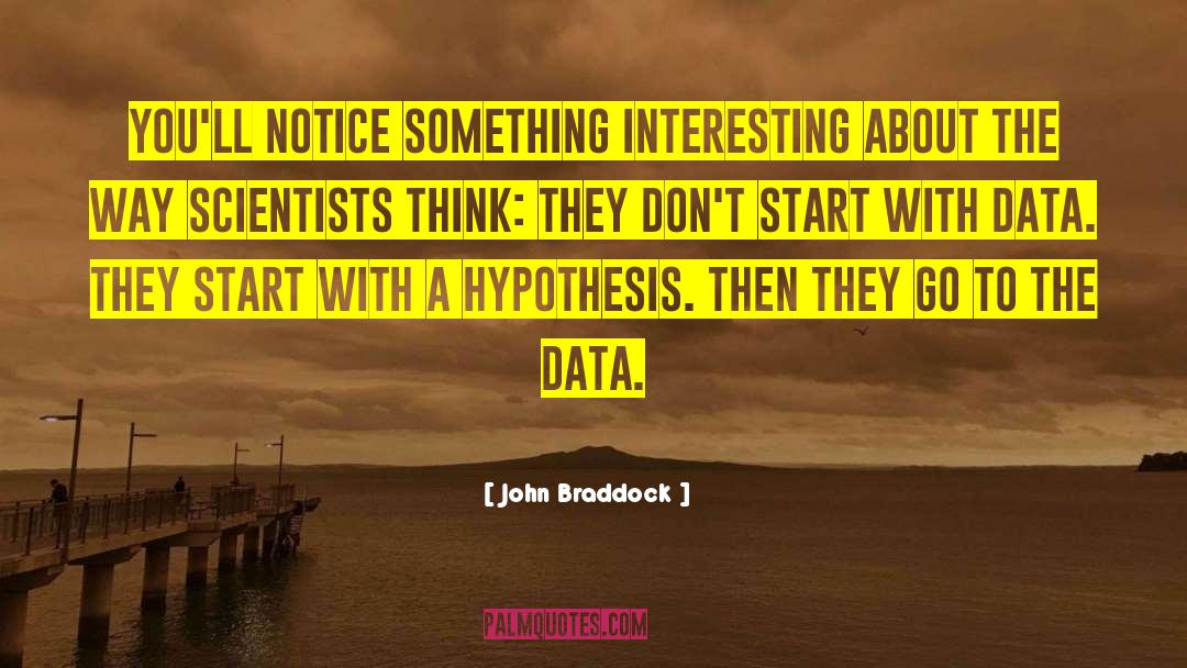 Something Interesting quotes by John Braddock