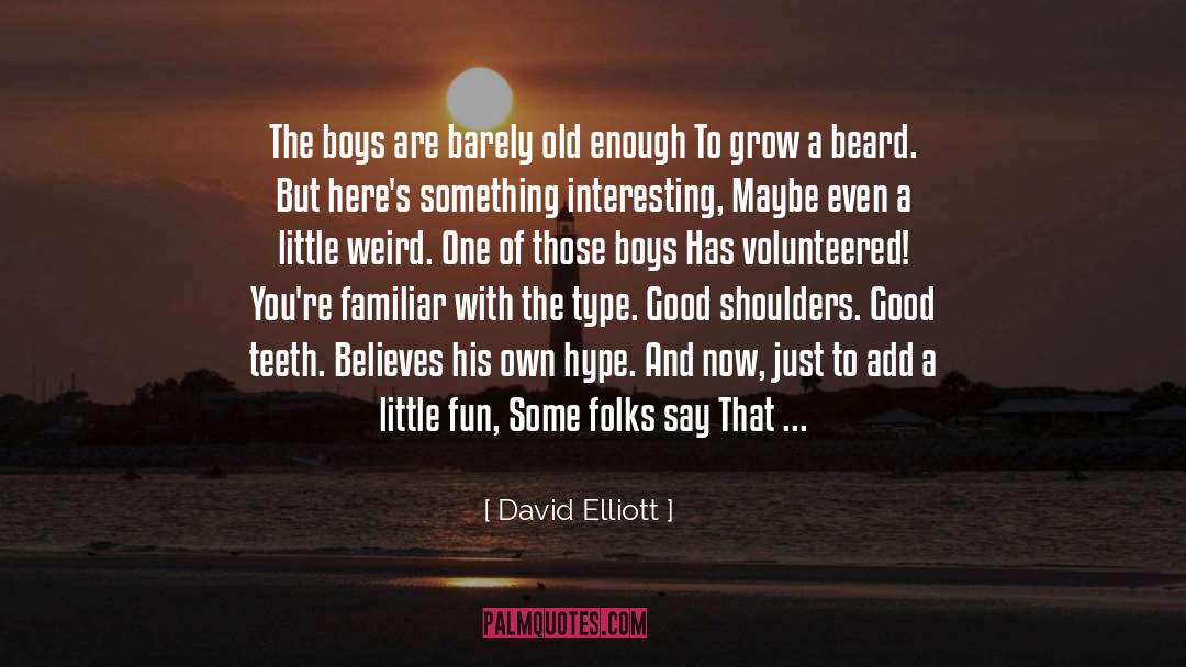 Something Interesting quotes by David Elliott
